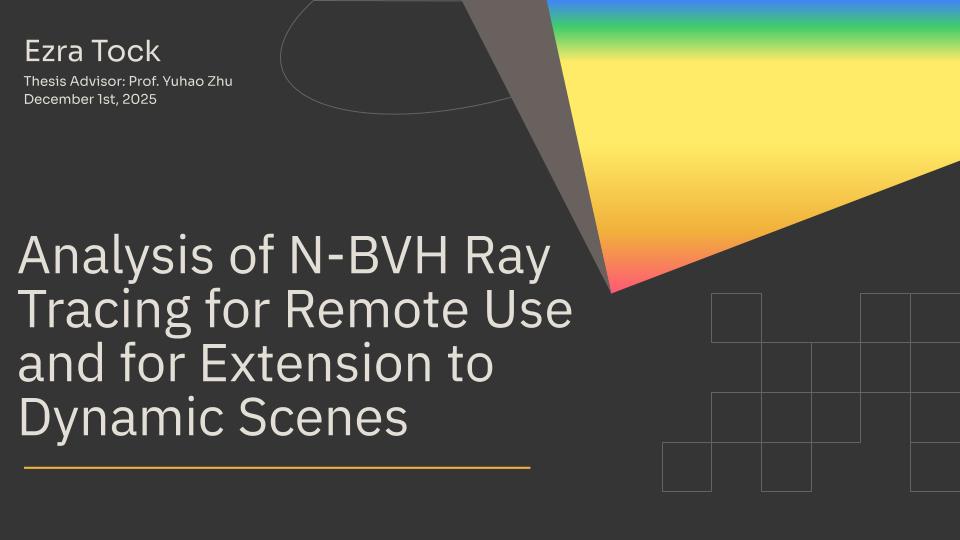 Undergraduate Thesis: Analysis of NBVH Ray Tracing for Remote Use and for Extension to Dynamic Scenes