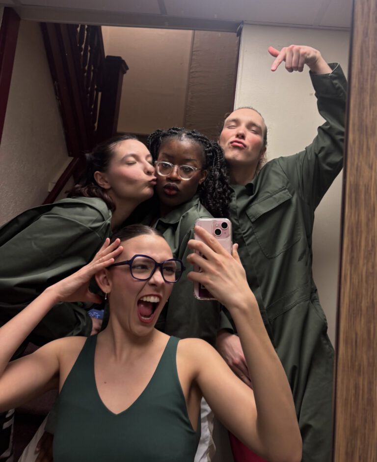 Kaidence, Ozi, Myself, and Addie Ann Backstage